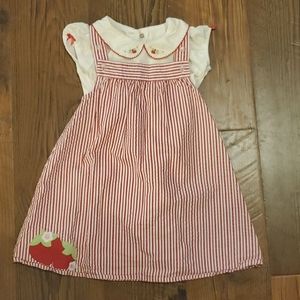 Strawberry shirt and dress set